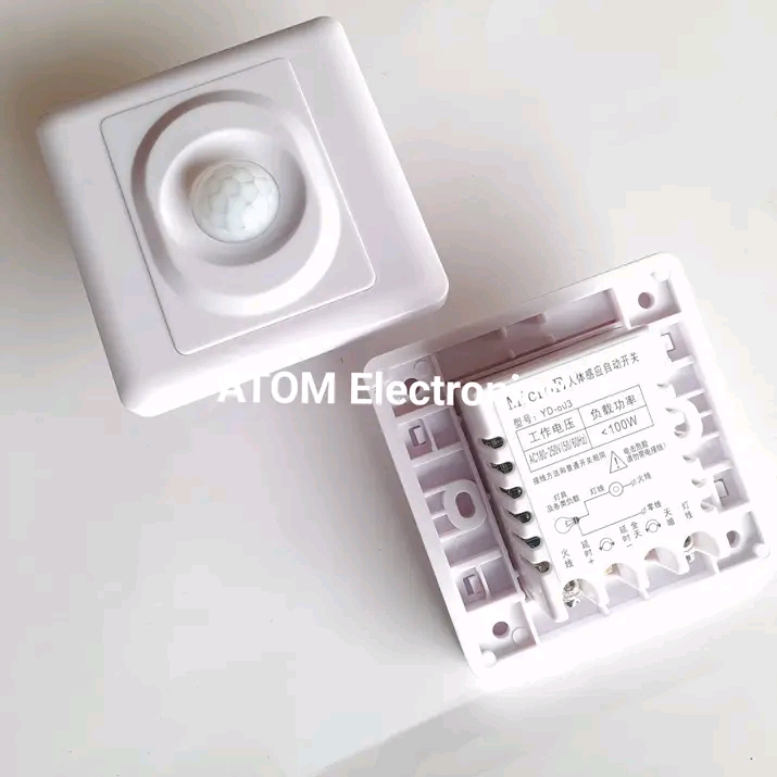 PIR MAINS SWITCH MOTION SENSOR SINGLE SWITCH ~SWITCHED